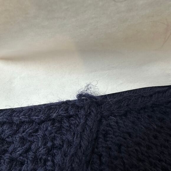 NWT Aran Crafts Aran Pattern Cardigan | Navy Blue | SZ L - Picture 10 of 10